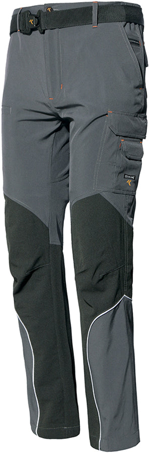 Pantalon de travail multipoches stretch gris - Quincaillerie Mentonnaise