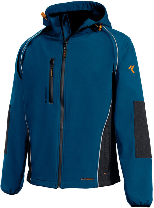 Veste Softshell micropolaire bleue - Quincaillerie Mentonnaise
