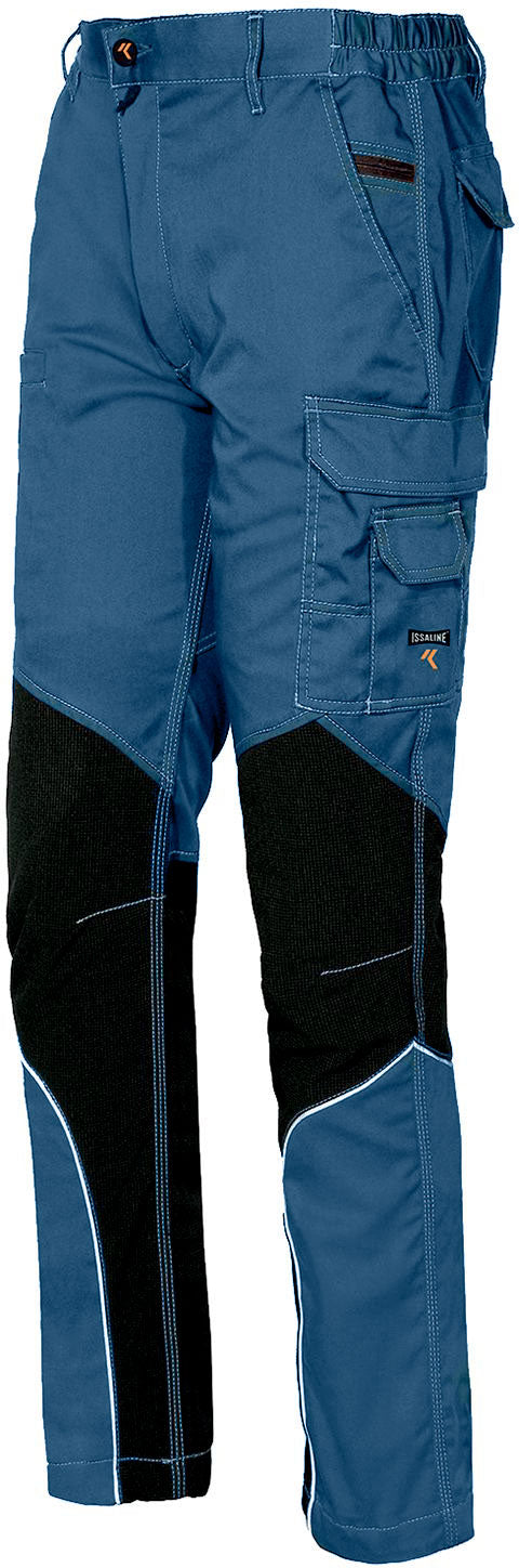 pantalon de travail multipoches stretch bleu - Quincaillerie Mentonnaise